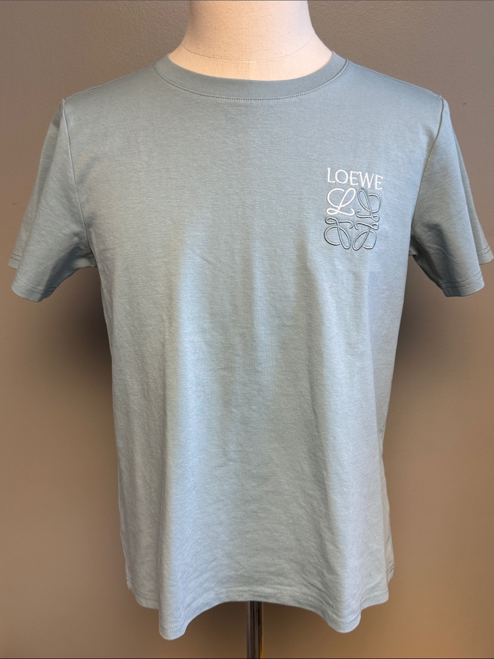 LOEWE Anagram Logo Embroidered T-Shirt – XL – Made in Italy